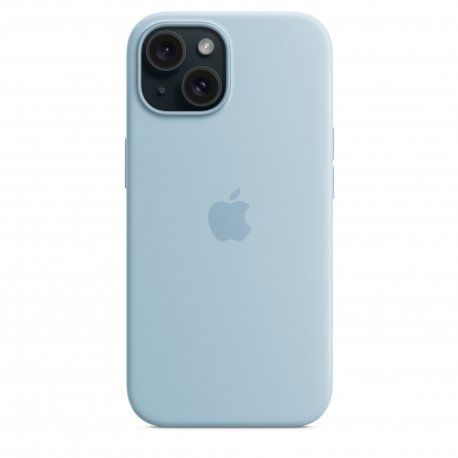 Чохол Apple iPhone 15 Silicone Case with MagSafe Light Blue (MWND3) 00000047352 фото