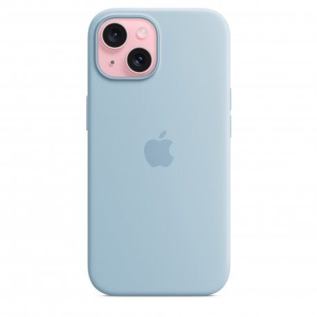 Чохол Apple iPhone 15 Silicone Case with MagSafe Light Blue (MWND3) 00000047352 фото