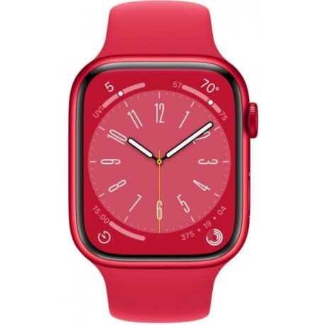 Apple Watch Series 8 45mm (GPS) (Product)Red Aluminum Case with (Product)Red Sport Band - Regular (MNP43) 00000038170-001 фото