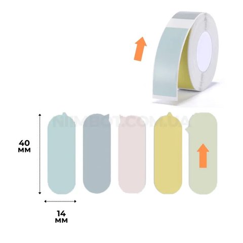 Етикетки NIIMBOT T14*40-160 BUBBLE B Color For D11/D110/D101/H1S(A2A68301401) (A2A68301401) 49479 фото