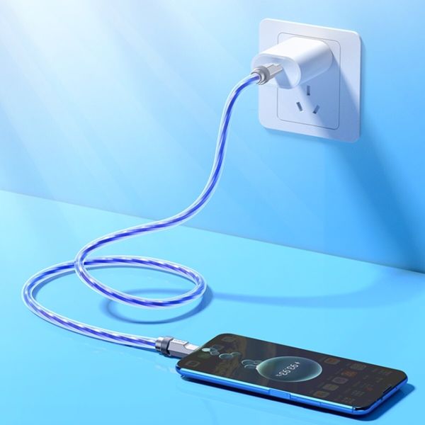 Кабель HOCO U113 Solid 100W silicone charging data cable Type-C to Type-C Blue (6931474790118) 33073 фото