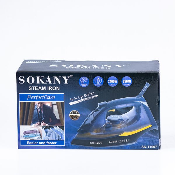 Праска Sokany SK-11007 Steam Iron 2400W 350ml праска з парою 2086592569 фото