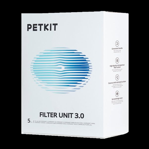 Фільтр для поїлки PETKIT Fountain Filter Unit 3.0- 5pcs (P4161) (P4161) 44990 фото