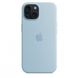 Чохол Apple iPhone 15 Silicone Case with MagSafe Light Blue (MWND3) 00000047352 фото 5