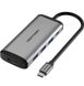 Хаб Vention Type-C to HDMI/USB3.0*3/PD Converter 0.15M Gray Metal Type (CNBHB) (CNBHB) 42770 фото 1