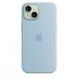 Чохол Apple iPhone 15 Silicone Case with MagSafe Light Blue (MWND3) 00000047352 фото 4