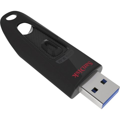 Flash SanDisk USB 3.0 Ultra 128Gb (130Mb/s) Black (SDCZ48-128G-U46) 8406 фото