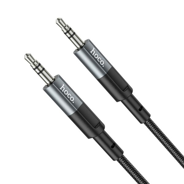 Аудiокабель HOCO UPA23 AUX audio cable Metal Gray (6931474783820) 41555 фото