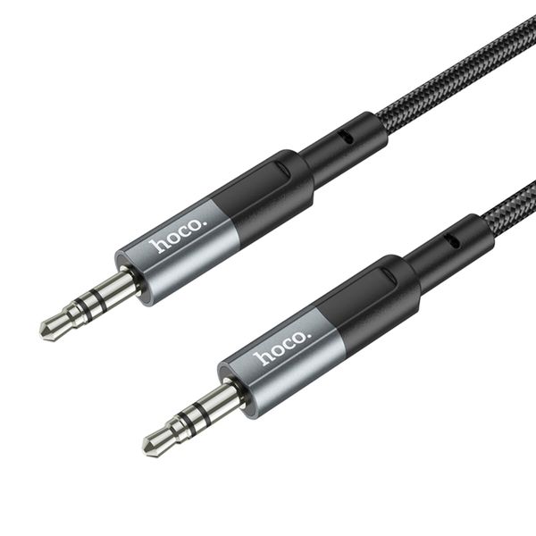 Аудiокабель HOCO UPA23 AUX audio cable Metal Gray (6931474783820) 41555 фото