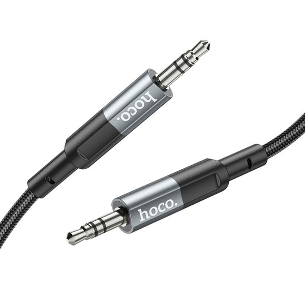 Аудiокабель HOCO UPA23 AUX audio cable Metal Gray (6931474783820) 41555 фото