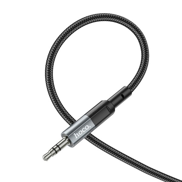 Аудiокабель HOCO UPA23 AUX audio cable Metal Gray (6931474783820) 41555 фото