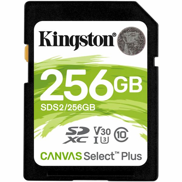 SDXC (UHS-1 U1) Kingston Canvas Select Plus 256Gb 10 V10 (R-100MB/s) (SDS2/256GB) 11553 фото