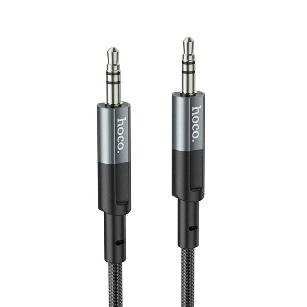 Аудiокабель HOCO UPA23 AUX audio cable Metal Gray (6931474783820) 41555 фото