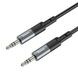 Аудiокабель HOCO UPA23 AUX audio cable Metal Gray (6931474783820) 41555 фото 3