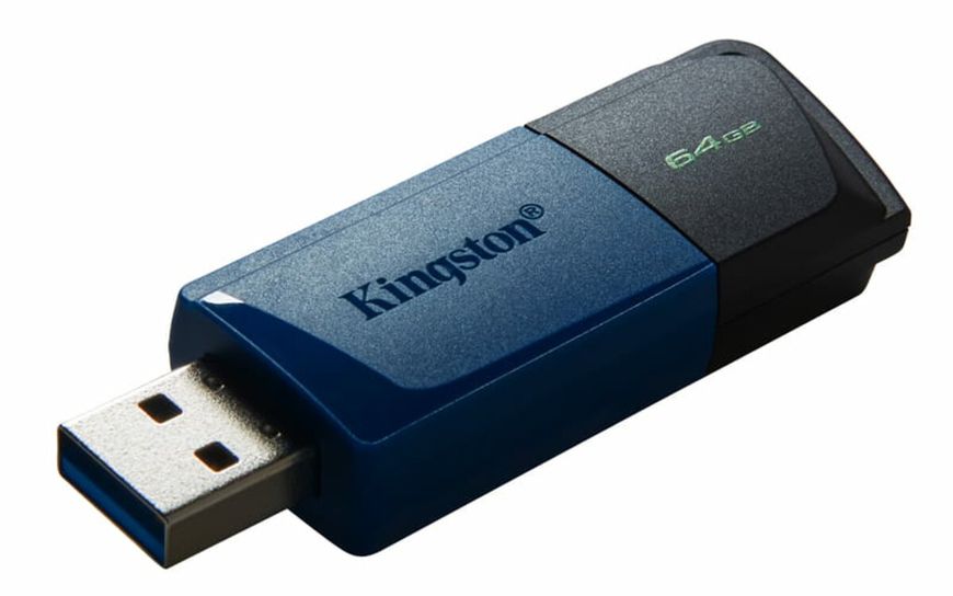 Flash Kingston USB 3.2 DT Exodia M 64GB Black/Blue (DTXM/64GB) 16105 фото