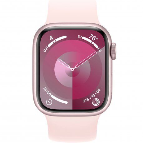 Apple Watch Series 9 41mm (GPS) Pink Aluminum Case with Light Pink Solo Loop - Size 6 (MR9N3,MTER3) 00000044756-001 фото