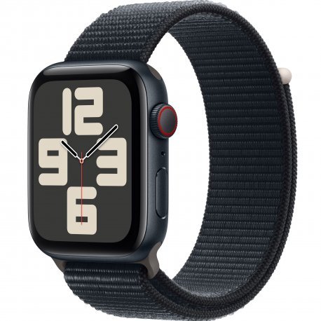 Apple Watch SE 2023 44mm (GPS+LTE) Midnight Aluminum Case with Midnight Sport Loop (MRHA3) 00000045009-001 фото