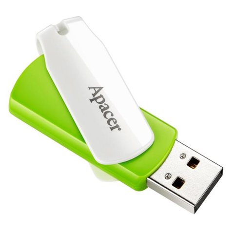 Flash Apacer USB 2.0 AH335 32Gb green (AP32GAH335G-1) 8897 фото