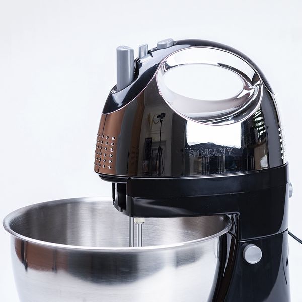 Міксер стаціонарний Sokany KF-906CS Stand Mixer 500W 4l тістоміс 2085343983 фото