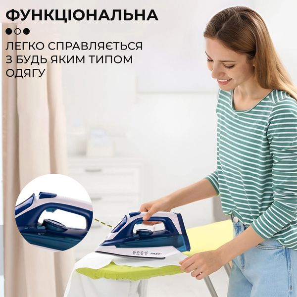 Праска парова Sokany SL-2055A 2-in-1 Steam Iron 2400W праска з парою 1888743117 фото