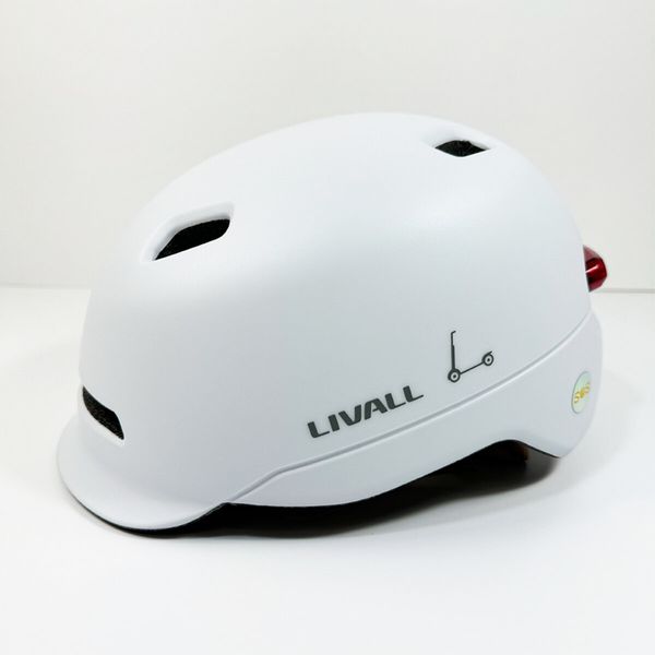 Защитный шлем Livall C20(L) White (57-61см), сигнал стопов (LIV-000C20-4342) 51261 фото