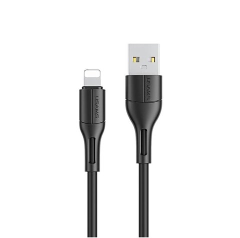 Кабель Usams US-SJ500 U68 Lightning Charging & Data Cable 1m Black (SJ500USB01) 22505 фото