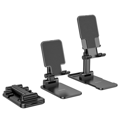 Тримач для мобільного BOROFONE BH81 Astral folding desktop stand Black (BH81B) 24718 фото