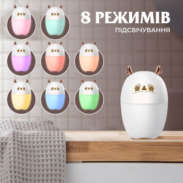 Зволожувач повітря Deer USB Humidifier 220ml міні зволожувач повітря 2073007707 фото