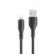 Кабель Usams US-SJ500 U68 Lightning Charging & Data Cable 1m Black (SJ500USB01) 22505 фото 1