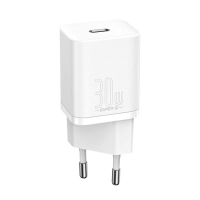 Мережевий зарядний пристрій Baseus Super Si quick charger IC 30W EU White (CCSUP-J02) 14426 фото