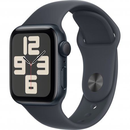 Apple Watch SE 2024 40mm (GPS) Midnight Aluminum Case with Midnight Sport Band - M/L (MXE93) 1004947 фото