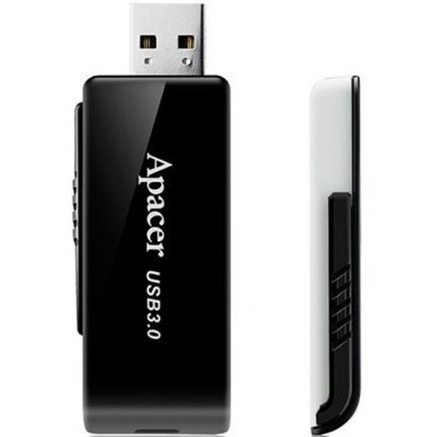 Flash Apacer USB 3.0 AH350 128Gb black (AP128GAH350B-1) 8448 фото