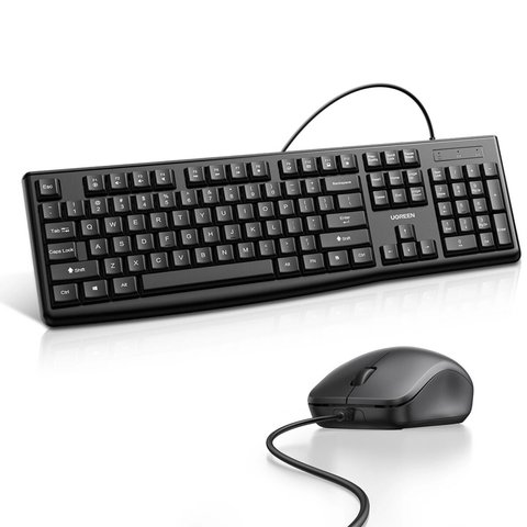 Комплект из манипулятора мыши и клавиатуры UGREEN Wired Keyboard and Mouse Combo (UGR-15217) 51715 фото