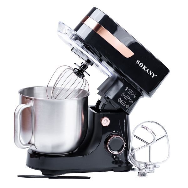 Міксер стаціонарний Sokany SK-276 Kitchen Master Stand Mixer 1000W 6l міксер з чашею 2085462025 фото