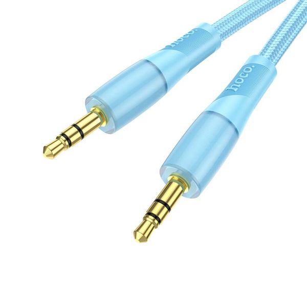 Аудiокабель HOCO UPA25 Transparent Discovery Edition AUX audio cable Blue (6931474791146) 41558 фото