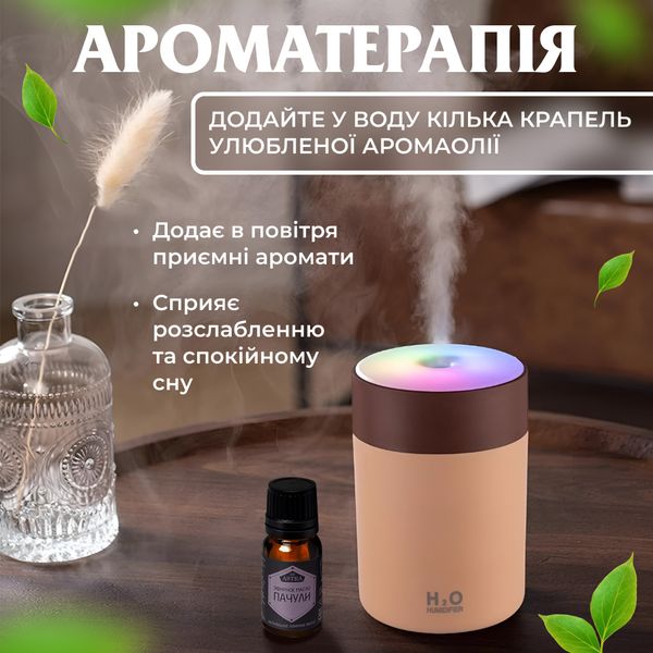 Зволожувач повітря USB Colorful Humidifier 300ml міні зволожувач повітря 2073037662 фото