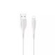 Кабель Usams US-SJ371 U38 Lightning Charging and Data Cable 1m White (SJ371USB02) 22508 фото 1