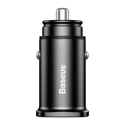 Автомобільний зарядний пристрій Baseus Square metal A+A 30W Black (CCALL-DS01) 10405 фото