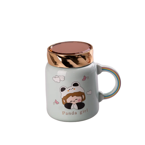 Кухоль керамічний Creative Show Ceramics Cup Cute Girl 420ml кухоль для чаю з кришкою 2028268856 фото