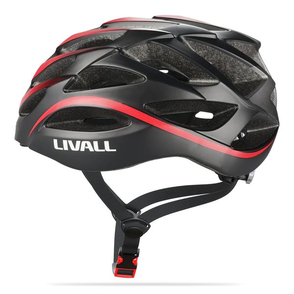 Защитный шлем Livall BH62 NEO (L) Black&Red (55-61см), акустика, микрофон, сигналы поворотов и стопов, приложение, пульт BR80, Bluetooth (LIV-TBH62N-1041) 51264 фото