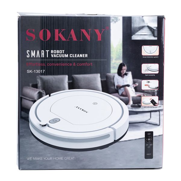 Робот-пилосос Sokany Robot Vacuum Cleaner пилосос робот Білий 2094344206 фото