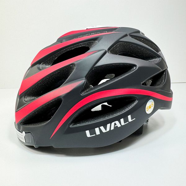 Защитный шлем Livall BH62 NEO (L) Black&Red (55-61см), акустика, микрофон, сигналы поворотов и стопов, приложение, пульт BR80, Bluetooth (LIV-TBH62N-1041) 51264 фото