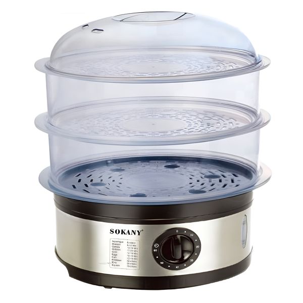 Пароварка скороварка Sokany SK-07018 Food Steamer 650W 11l скороварка мультиварка 2085841002 фото