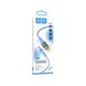 Аудiокабель HOCO UPA25 Transparent Discovery Edition Digital audio conversion cable iP Blue (6931474791160) 41559 фото 4