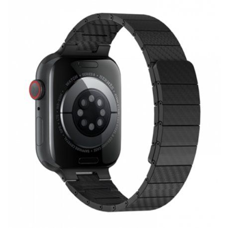 Ремінець WIWU Carbon Fiber Раттерн Magnetic для Apple Watch 41/40/38mm Black (Wi-WB009) 00000046965 фото