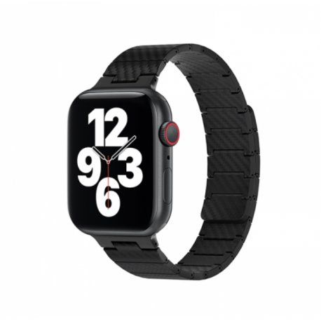 Ремінець WIWU Carbon Fiber Раттерн Magnetic для Apple Watch 41/40/38mm Black (Wi-WB009) 00000046965 фото