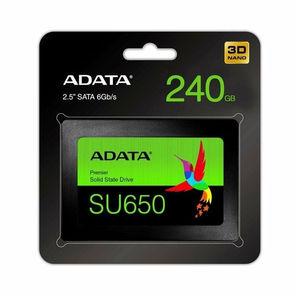 SSD ADATA Ultimate SU650 240GB 2.5" SATA III 3D NAND TLC (ASU650SS-240GT-R) 7480 фото