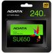 SSD ADATA Ultimate SU650 240GB 2.5" SATA III 3D NAND TLC (ASU650SS-240GT-R) 7480 фото 3