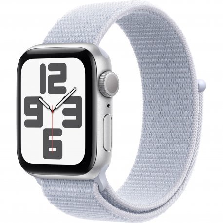 Apple Watch SE 2024 40mm (GPS) Silver Aluminum Case with Blue Cloud Sport Loop (MXEE3QH/A) 1005147 фото