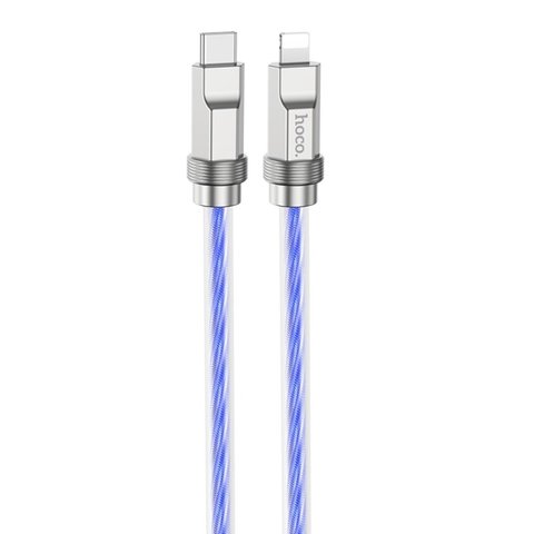 Кабель HOCO U113 Solid PD silicone charging data cable iP Blue (6931474790026) 33077 фото